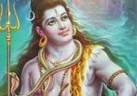 Ganga descending into Shiva's hair