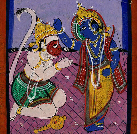 Hanuman and Rama poster