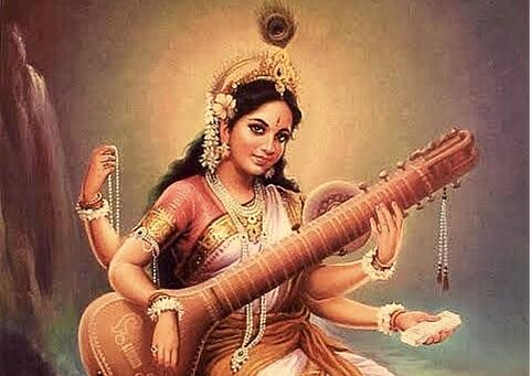 Goddess Saraswati image
